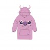 Bata Manta Coralina Oversize Figura Angel Talla Única Adult@s Lilo y Stitch con Gran Bolsillo y Gorro con Orejitas