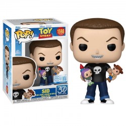 Funko Pop Toy Story Sid con Buzz y Woody en las Manos 1598